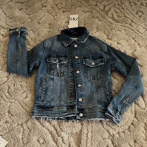 Zara- NWT Distressed denim jacket. Has some stretch. Super cute.